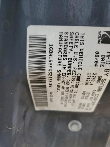 1G8AL52FX5Z108102 - 2005 SATURN ION LEVEL 3 SILVER photo 12