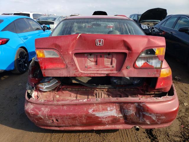 1HGEJ6674XL032454 - 1999 HONDA CIVIC LX RED photo 6