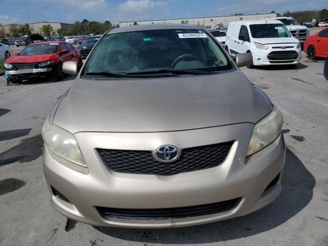 2T1BU4EE2AC332599 - 2010 TOYOTA COROLLA BASE TAN photo 5