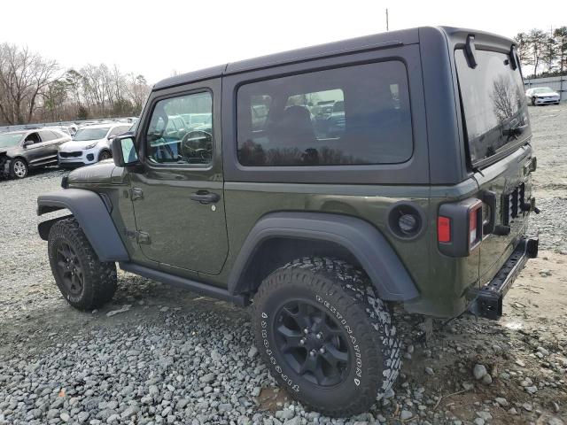 1C4GJXAN5MW655952 - 2021 JEEP WRANGLER SPORT GREEN photo 2