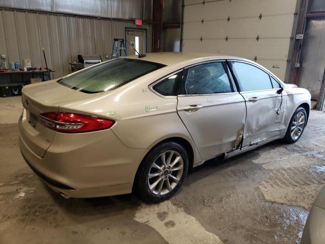 3FA6P0PU7HR136450 - 2017 FORD FUSION SE PHEV TAN photo 3