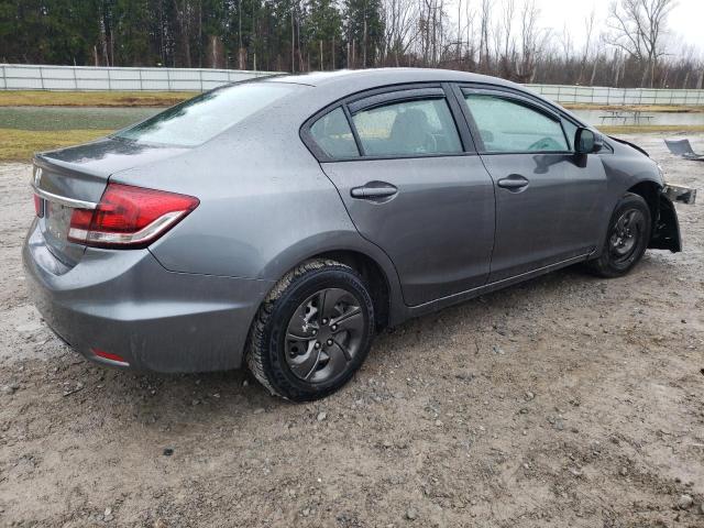 2HGFB2F55DH590556 - 2013 HONDA CIVIC LX GRAY photo 3