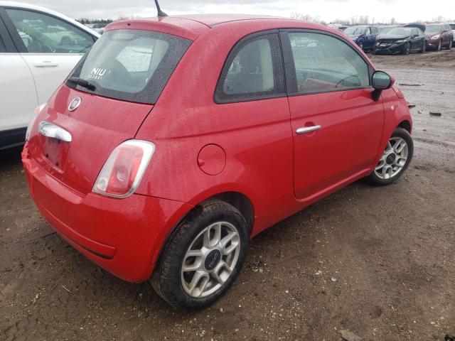 3C3CFFAR0DT688753 - 2013 FIAT 500 POP RED photo 3