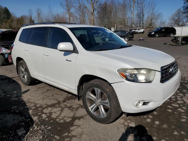 JTEES43A882089436 - 2008 TOYOTA HIGHLANDER SPORT WHITE photo 4