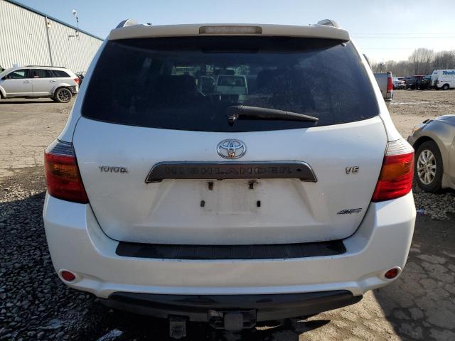 JTEES43A882089436 - 2008 TOYOTA HIGHLANDER SPORT WHITE photo 6