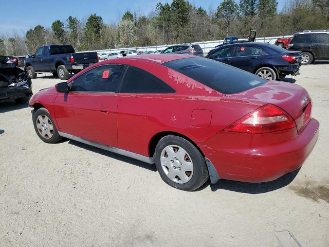 1HGCM72375A008147 - 2005 HONDA ACCORD LX RED photo 2