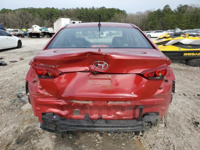 3KPC24A62LE122419 - 2020 HYUNDAI ACCENT SE RED photo 6