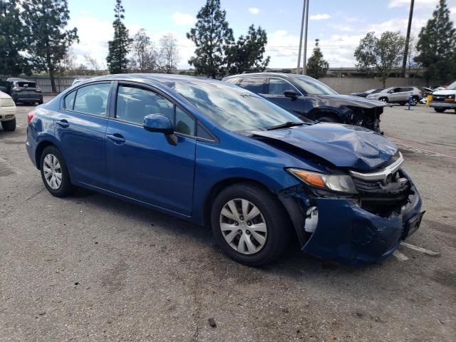 19XFB2F59CE331805 - 2012 HONDA CIVIC LX BLUE photo 4