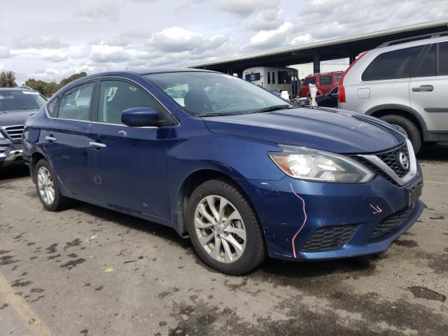 3N1AB7AP6KY213288 - 2019 NISSAN SENTRA S BLUE photo 4