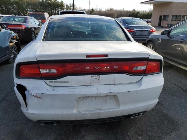 2C3CDXBG0DH639991 - 2013 DODGE CHARGER SE WHITE photo 6