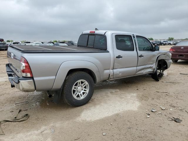 5TFKU4HN7FX006463 - 2015 TOYOTA TACOMA DOUBLE CAB PRERUNNER LONG BED SILVER photo 3