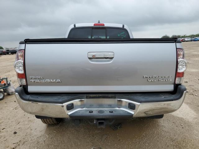 5TFKU4HN7FX006463 - 2015 TOYOTA TACOMA DOUBLE CAB PRERUNNER LONG BED SILVER photo 6
