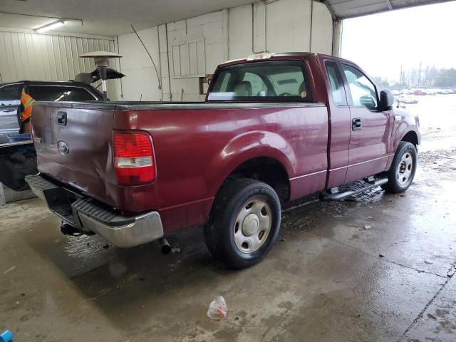 1FTRF12265NA53368 - 2005 FORD F150 BURGUNDY photo 3