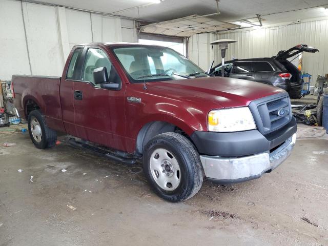 1FTRF12265NA53368 - 2005 FORD F150 BURGUNDY photo 4