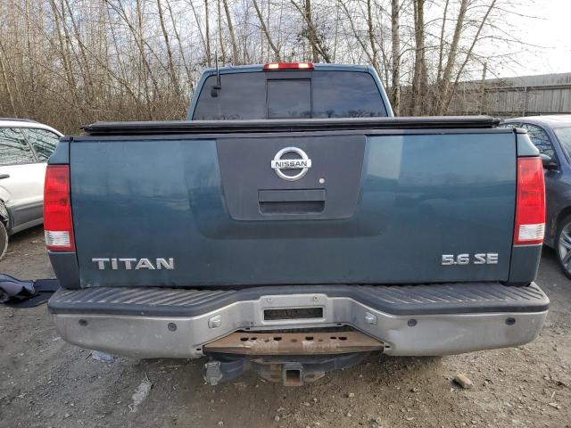 1N6AA06B15N533184 - 2005 NISSAN TITAN XE BLUE photo 6