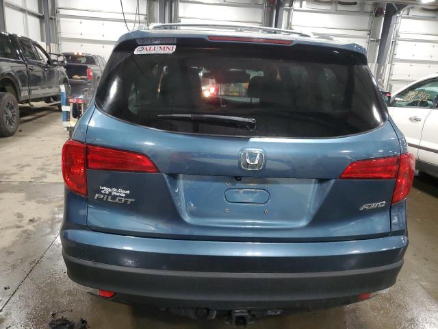 5FNYF6H61JB027451 - 2018 HONDA PILOT EXL BLUE photo 6