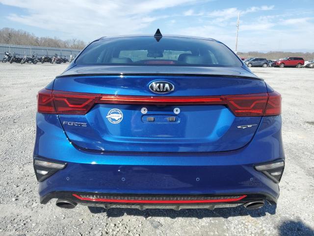 3KPF44AC2ME413713 - 2021 KIA FORTE GT BLUE photo 6