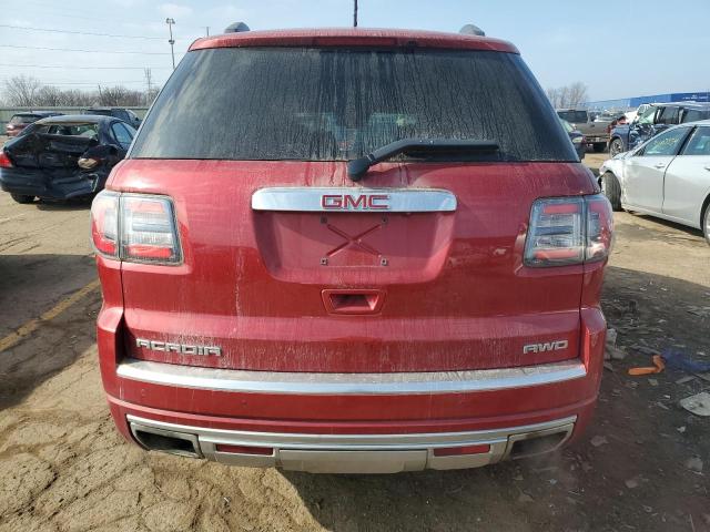 1GKKVTKD3EJ173139 - 2014 GMC ACADIA DENALI RED photo 6