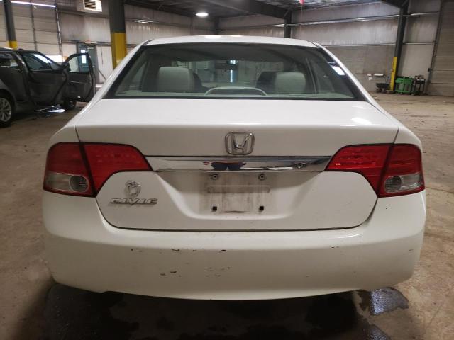 2HGFA16559H364117 - 2009 HONDA CIVIC LX WHITE photo 6