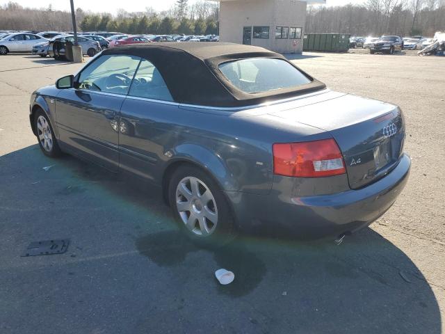 WAUDT48H65K012642 - 2005 AUDI A4 QUATTRO CABRIOLET GRAY photo 2