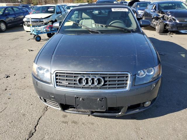 WAUDT48H65K012642 - 2005 AUDI A4 QUATTRO CABRIOLET GRAY photo 5