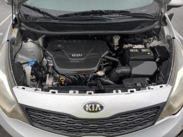 KNADM4A30D6176827 - 2013 KIA RIO LX SILVER photo 11