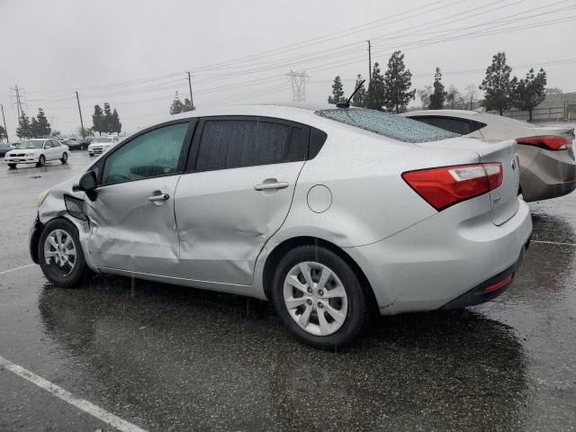 KNADM4A30D6176827 - 2013 KIA RIO LX SILVER photo 2