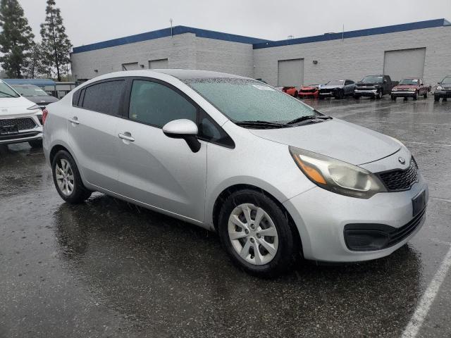 KNADM4A30D6176827 - 2013 KIA RIO LX SILVER photo 4