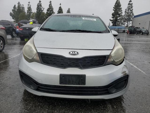 KNADM4A30D6176827 - 2013 KIA RIO LX SILVER photo 5