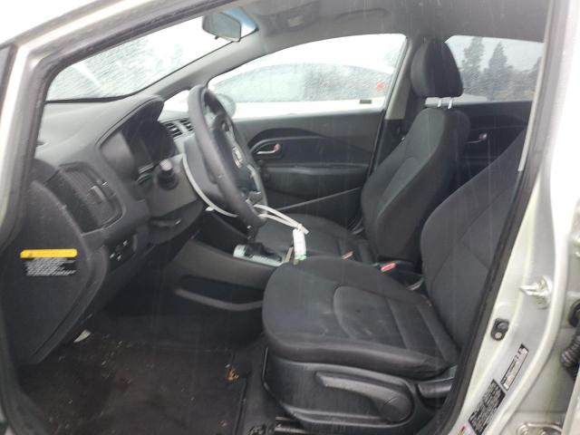 KNADM4A30D6176827 - 2013 KIA RIO LX SILVER photo 7