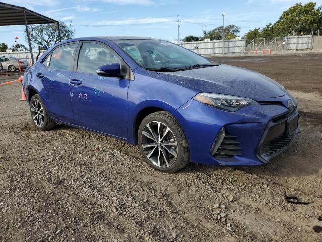 2T1BURHE8KC140470 - 2019 TOYOTA COROLLA L BLUE photo 4