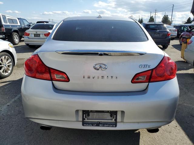 JN1CV6AR2AM451894 - 2010 INFINITI G37 SILVER photo 6