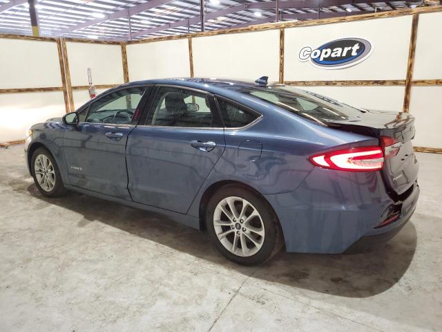 3FA6P0LU9KR191690 - 2019 FORD FUSION SE BLUE photo 2