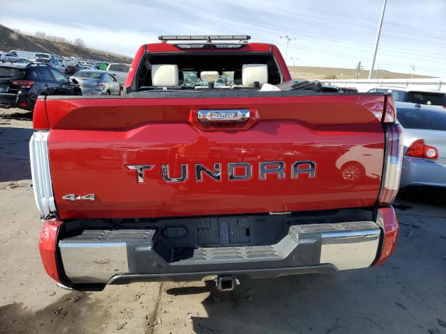 5TFMA5DB1NX013491 - 2022 TOYOTA TUNDRA CREWMAX PLATINUM Rot Foto 6