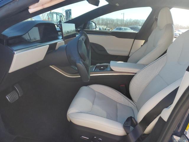 5YJSA1E66NF462693 - 2022 TESLA MODEL S BLUE photo 7