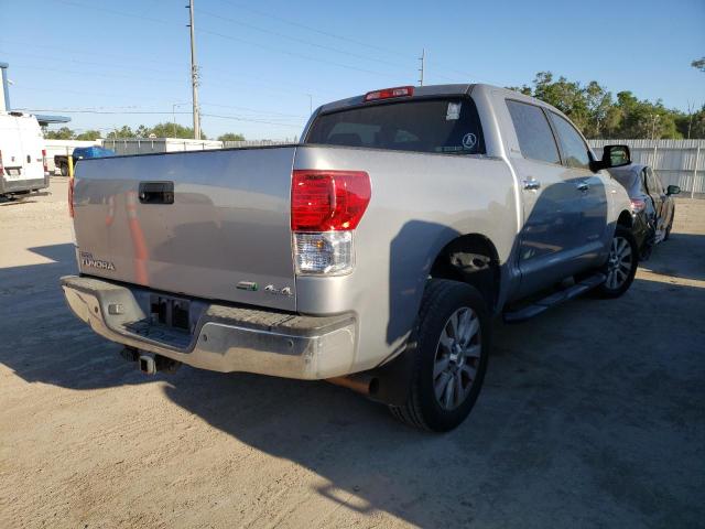 5TFHW5F17CX262625 - 2012 TOYOTA TUNDRA CREWMAX LIMITED SILVER photo 3