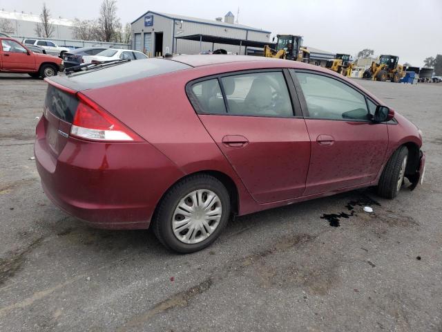 JHMZE2H52AS022011 - 2010 HONDA INSIGHT LX MAROON photo 3