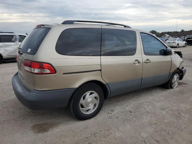 4T3ZF19CX1U322957 - 2001 TOYOTA SIENNA CE TAN photo 3