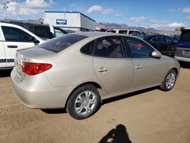 KMHDU4AD9AU973642 - 2010 HYUNDAI ELANTRA BLUE TAN photo 3