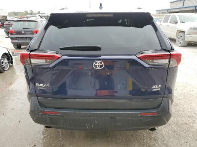 2T3P1RFV7KW068085 - 2019 TOYOTA RAV4 XLE BLUE photo 6