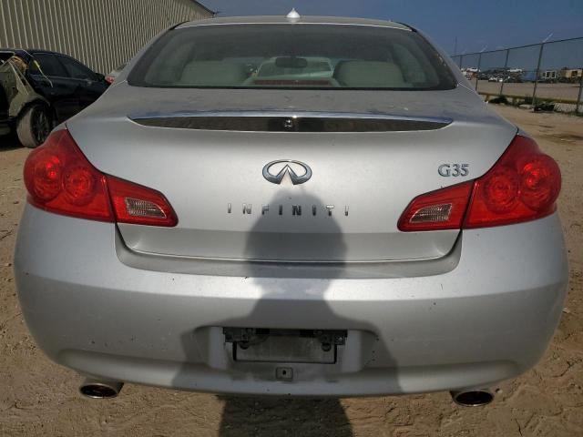 JNKBV61E98M224569 - 2008 INFINITI G35 SILVER photo 6