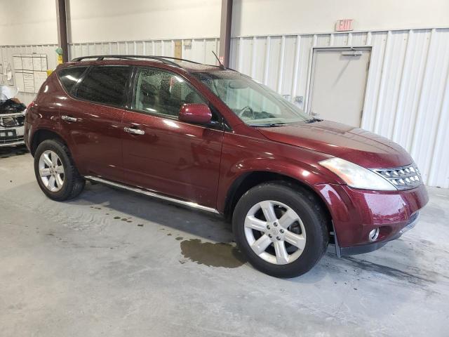 JN8AZ08TX6W414597 - 2006 NISSAN MURANO SL BURGUNDY photo 4