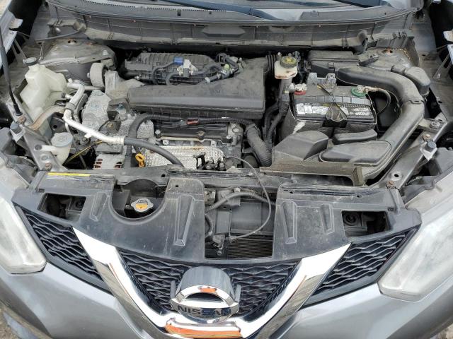 KNMAT2MV2GP602056 - 2016 NISSAN ROGUE S GRAY photo 11