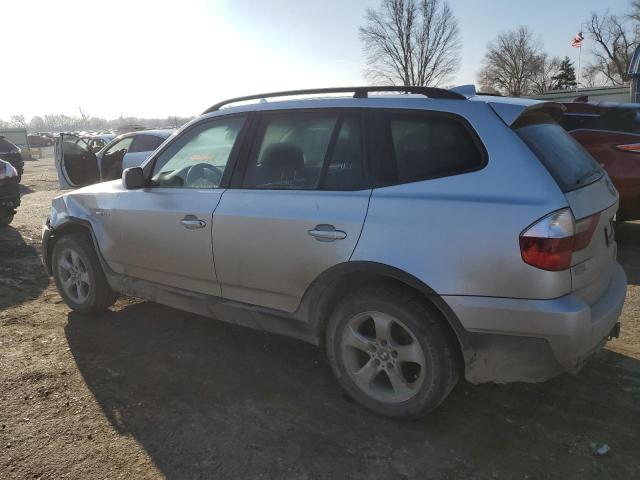 WBXPC93488WJ11965 - 2008 BMW X3 3.0SI SILVER photo 2