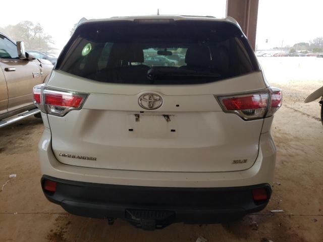 5TDKKRFH6GS163294 - 2016 TOYOTA HIGHLANDER XLE WHITE photo 6