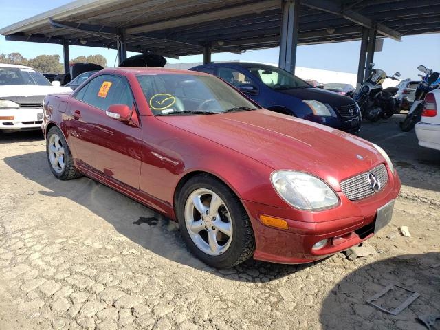 WDBKK65F01F174568 - 2001 MERCEDES-BENZ SLK 320 BURGUNDY photo 4