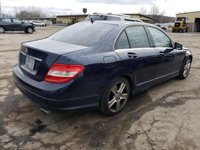 WDDGF5EB5BR158519 - 2011 MERCEDES-BENZ C 300 BLUE photo 3