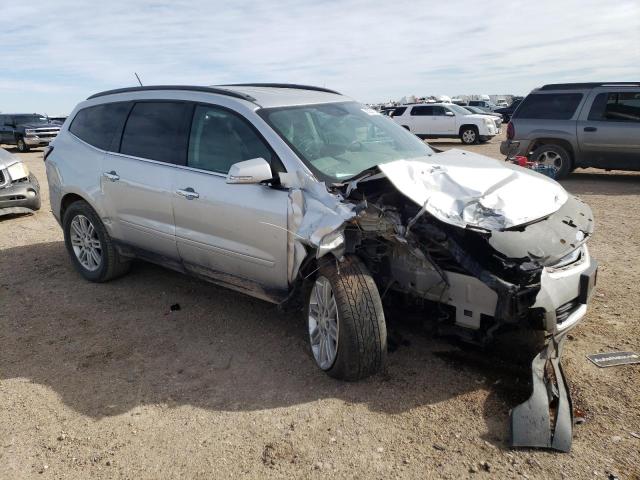 1GNKRGKD3FJ256635 - 2015 CHEVROLET TRAVERSE LT SILVER photo 4