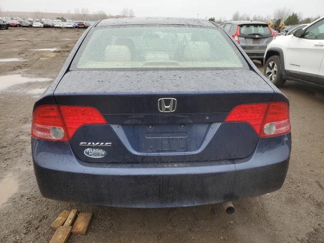 1HGFA16876L810650 - 2006 HONDA CIVIC EX BLUE photo 6