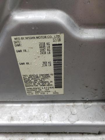 1N4BL4EW3KC137266 - 2019 NISSAN ALTIMA SL SILVER photo 12